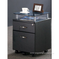 High Gloss 2 Drawer Mobile Office Filing Cabinet